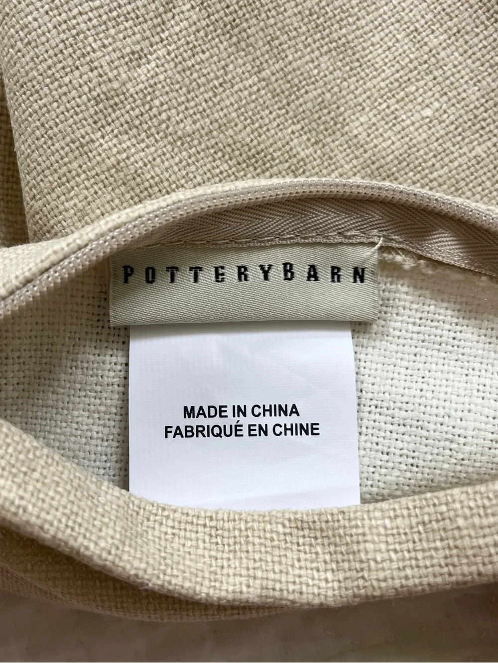 NWT Pottery Barn Christmas Holly Berry Pillow Cover Linen Painted 16x26 Lumbar